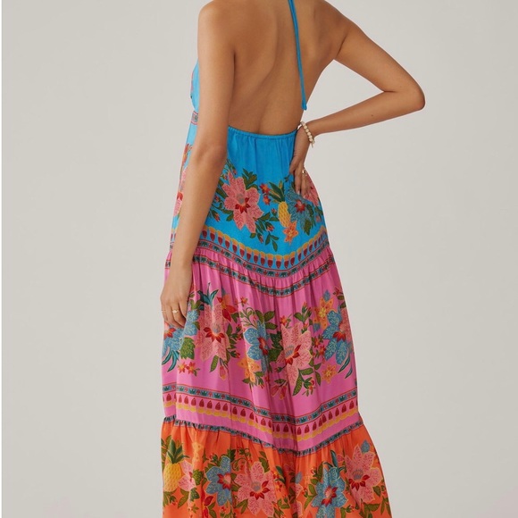 Farm x Anthropologie Floral Midi Dress - Picture 2 of 6